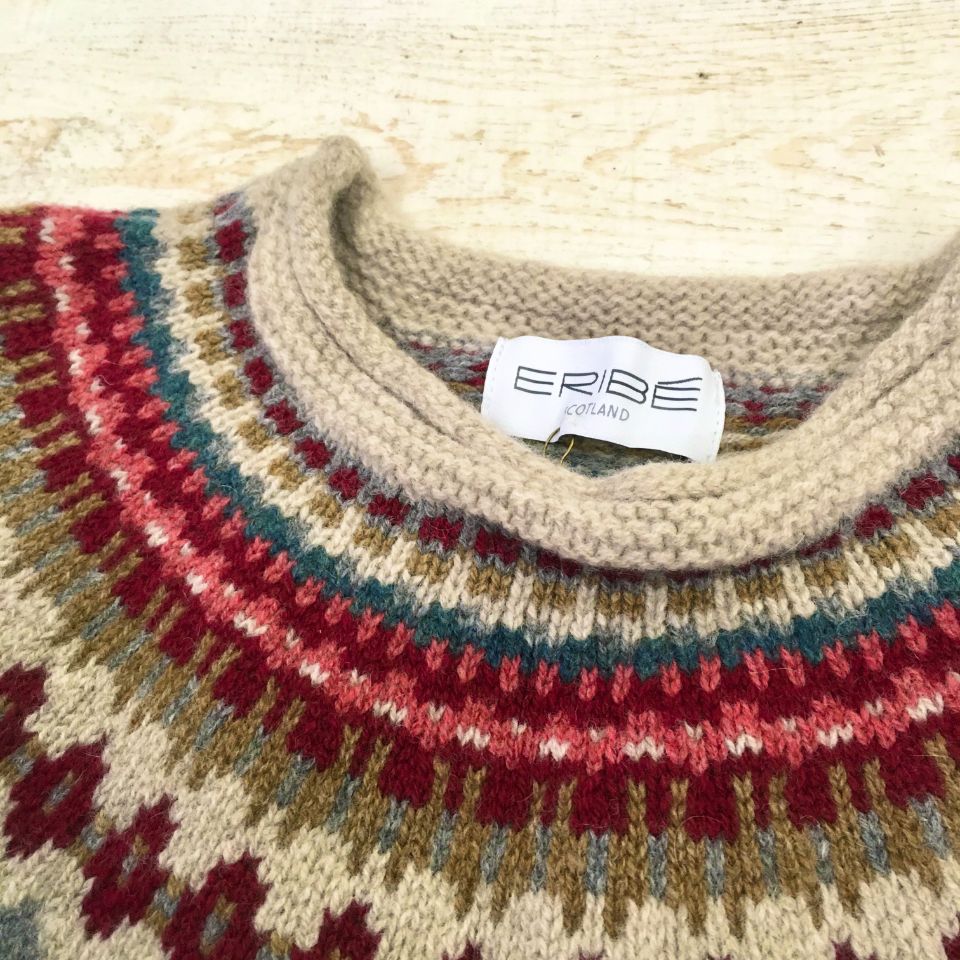 ERIBE ☆ エリベ フェアアイル クルーネック ニット（正規取扱商品