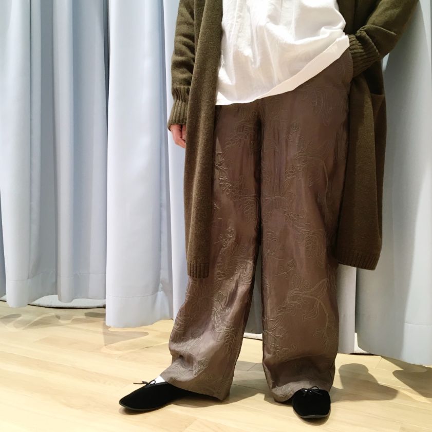 CLANE♡GLOSS WEAVE TUCK PANTS CLANE♡GLOSS WEAVE TUCK PANTS