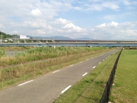 南阪奈道を見る(羽曳野から富田林に向かって)