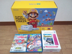 Wii Uマリオメーカーセット+ソフト3本