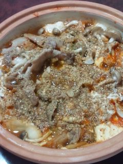 一人前キムチ鍋。