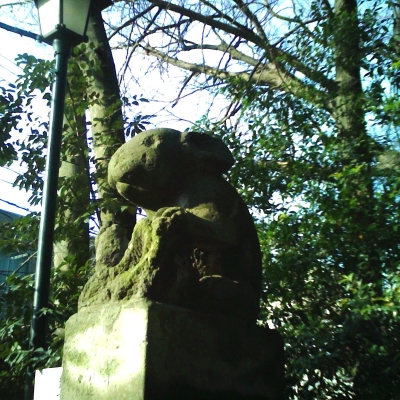 調神社・狛犬ならぬ狛うさぎ