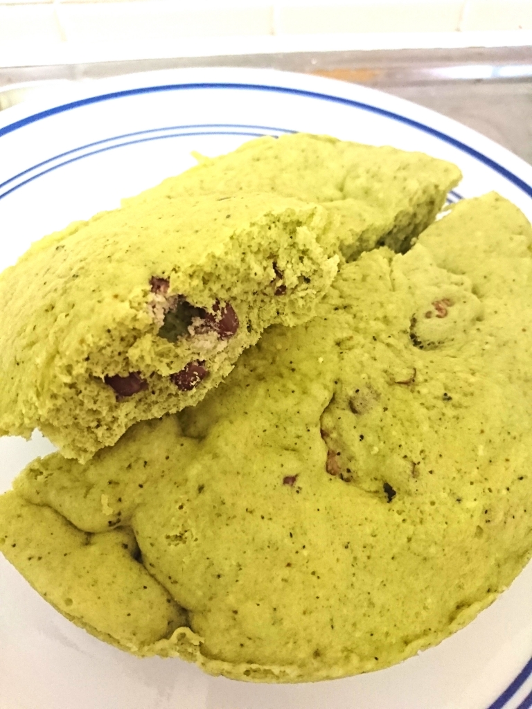 発酵あんこ抹茶蒸しケーキ