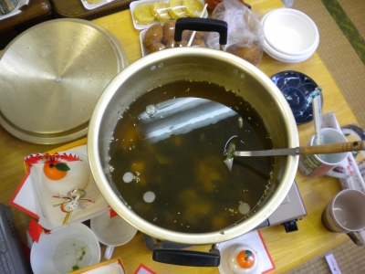 七草粥ならぬ七草雑煮?