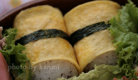 薄焼き玉子のおにぎり