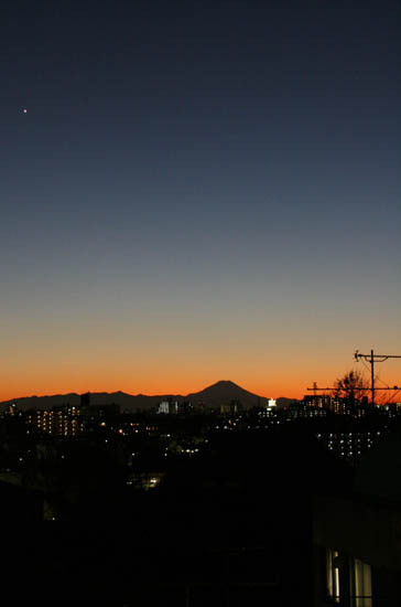 夕富士