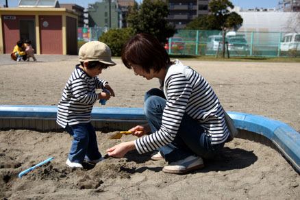 砂場遊び