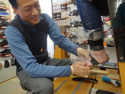 野島作業中