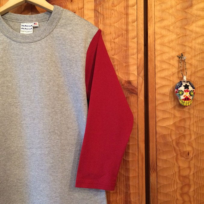 WALLA WALLA SPORTS SET IN SLEEVE BASEBALL TEE