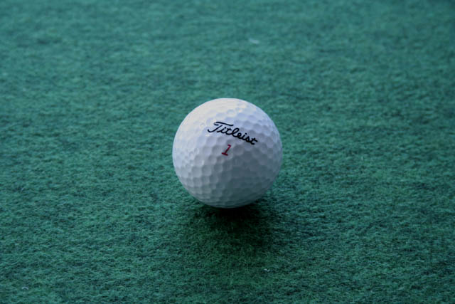 PRO-GOLFSHOPパターマット窓際にて