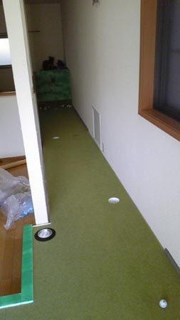プロゴルファー育成用パター練習場