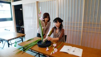 いけばな教室 お稽古風景 撮影