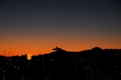 夕暮れ