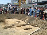 「御水門跡」の柱穴。大きな柱穴でした。