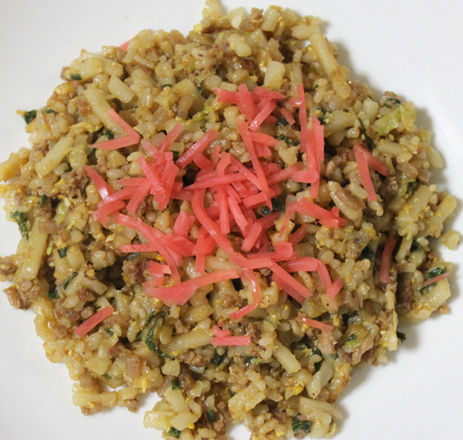 そばめしならぬ、うどんめし。