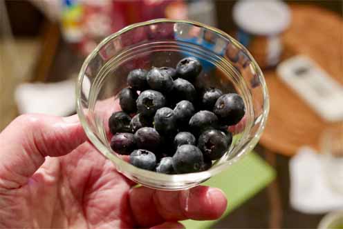 ブルーベリーはチリ産のオーガニック 大友の料理 世界の中の日本料理