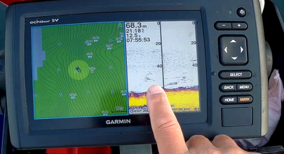 SUPシュートジギングで良く使うGARMIN魚探の振動子の機能 | UZU