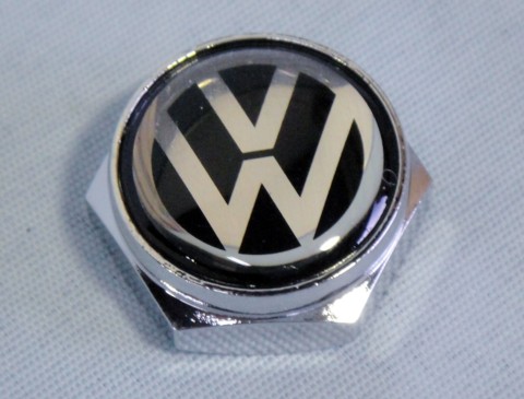 フォルクスワーゲン VW ロゴ入りナンバーボルトカバー