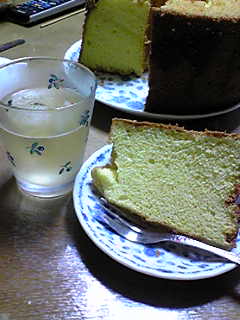 自作シフォンケーキ