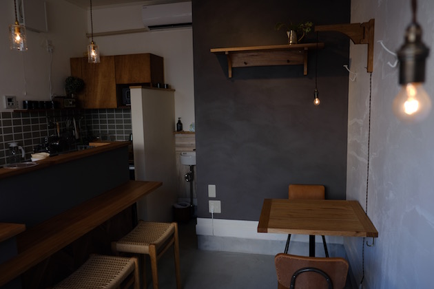 北鎌倉カフェ Cast On Half Moon Furniture Workshop 注文家具工房