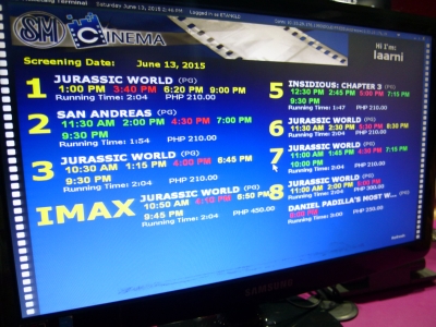 セブで映画鑑賞