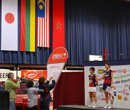 バドミントン2011年オーストリア国際表彰台(奥原希望、関谷真由)
