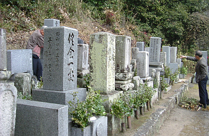 岡山県笠岡の手島(手嶌)家のお墓