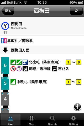 乗車位置案内