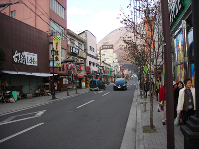 湯布院の街中