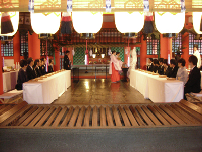 厳島神社の結婚式
