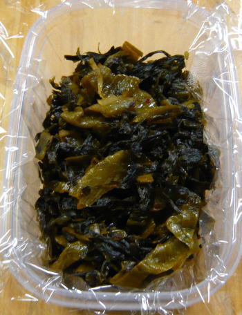 からし高菜のゴマ油炒め