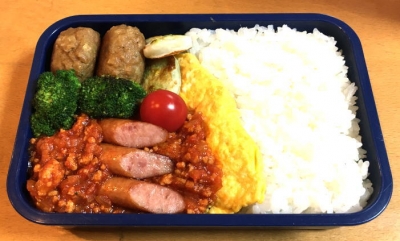 ミートソースオムレツ弁当