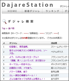 ¥À¥¸¥ã¥ì¡¦¥¹¥Æ¡¼¥·¥ç¥ó