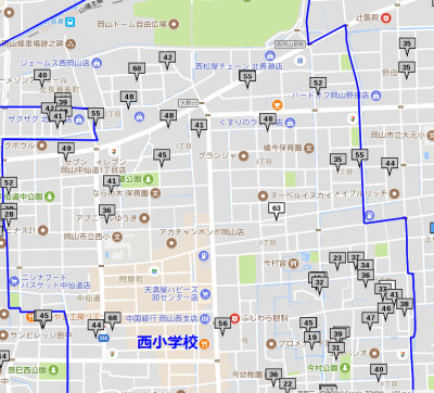 土地バンク　土地坪単価