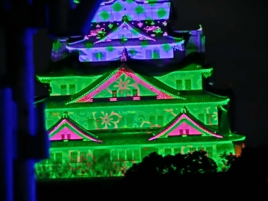大阪城3Dマッピングスーパーイルミネーション