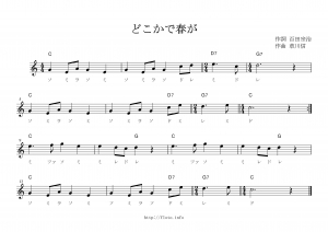 どこかで春が