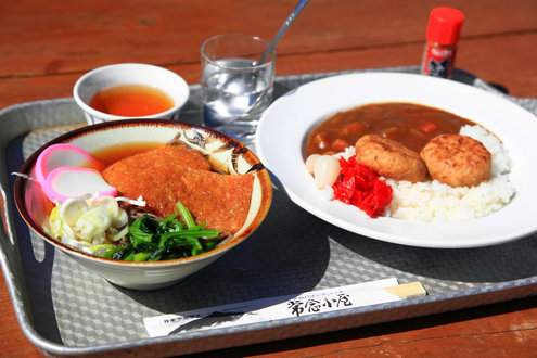 常念小屋のカレーとうどん