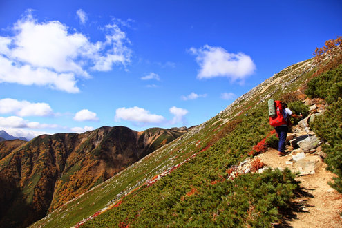 大天井岳までの登山道