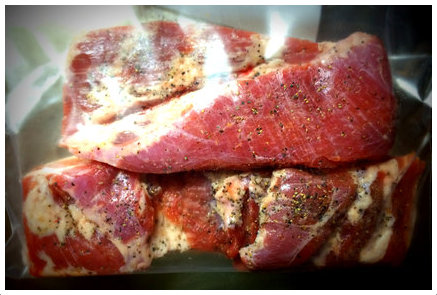 豚バラ肉の塩漬け
