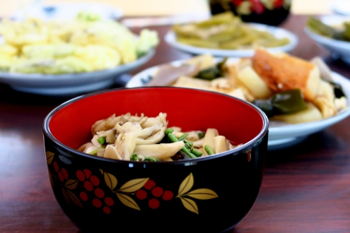 念仏講での食事