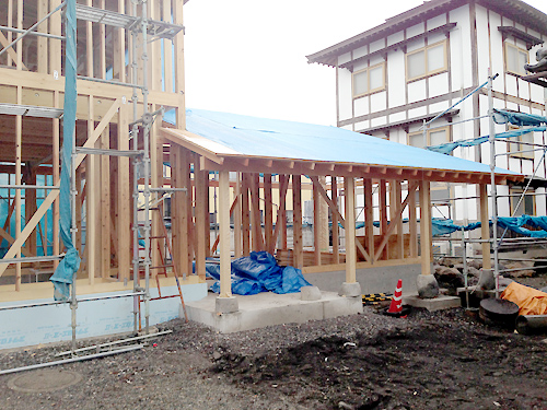 沼田市某寺庫裡新築工事構造検査