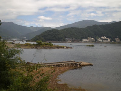 河口湖畔