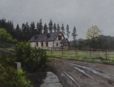 久保博孝 「獺祭図」 油彩M10号 額付き 獺祭図-「Anne」 - 公益社団法人日展