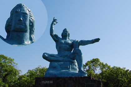 平和記念公園の藤岡弘
