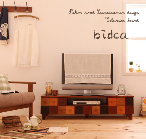 天然木北欧デザインテレビボード【Bisca】ビスカ 幅120