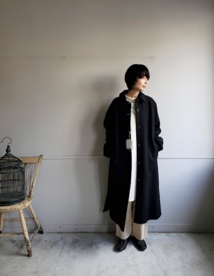 【yuni】　コットンレース　ロングコート yuni ロングコート アンビデックス