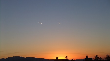 夕日