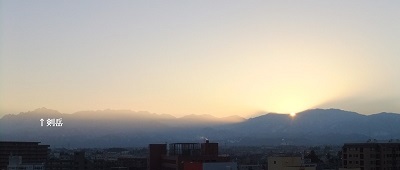 12月25日日の出