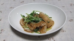 水菜と油揚げ