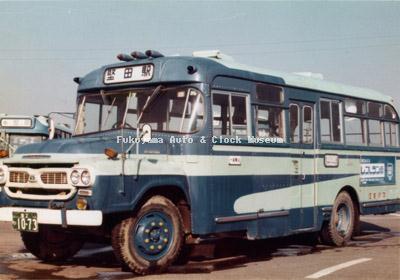 江若交通のいすゞBXD30(1967年式,帝国自動車工業) 1976年に堅田営業所で撮影されたもの
